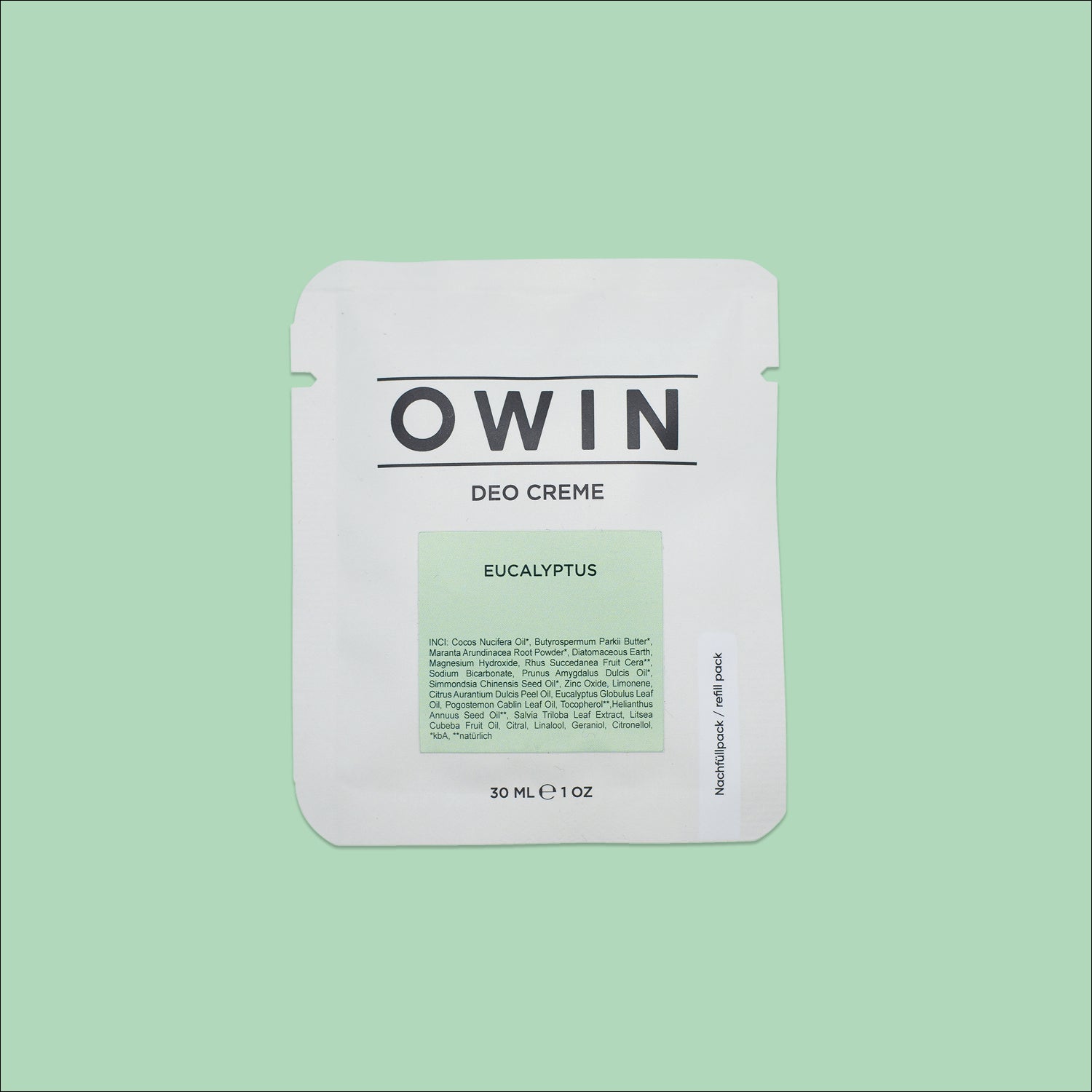 Eucalyptus Deo Creme - Refill Pack (30 g) – OWIN