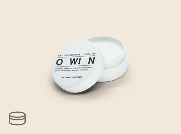 OWIN Deo-Abo mit Nude Deo-Creme in nachhaltiger Dose – aluminiumfrei, vegan und ideal für den Einstieg ins Abo-Modell.