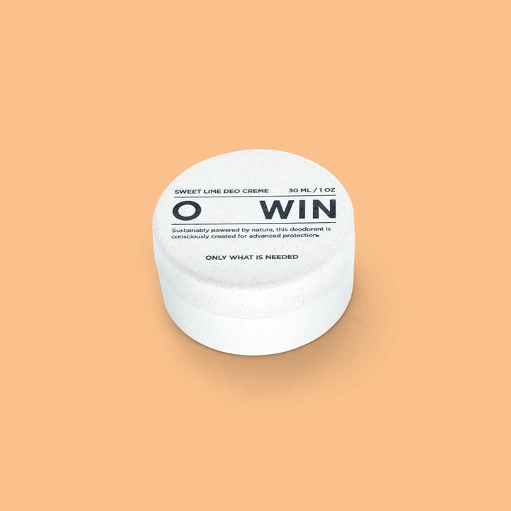 OWIN Sweet Lime Deo – geschlossene Dose mit edlem Look, plastikfrei, bewusst reduziert.