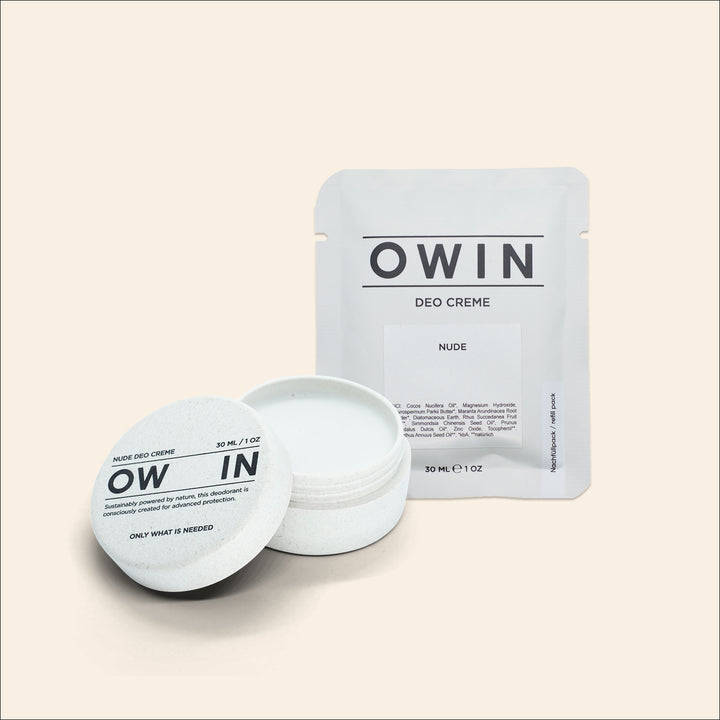 OWIN Starter Set Nude – unparfümierte Deo-Creme mit sanfter Formel, ideal für empfindliche Haut, natürlich und vegan.